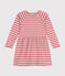 Vestido de manga larga de algodón grueso para niña rosa ROSEWOOD/ AVALANCHE