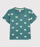 Camiseta de manga corta de algodón de niño verde BRUT/blanco AVALANCHE