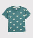 Camiseta de manga corta de algodón de niño