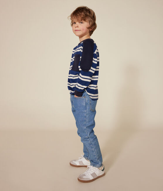 Sudadera de algodón grueso para niño azul MEDIEVAL/ MONTELIMAR