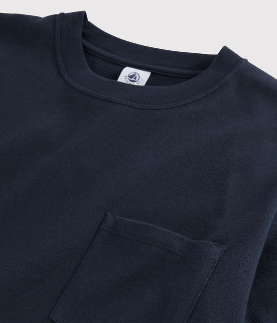 Camiseta de algodón unisex azul SMOKING