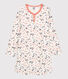 Camisón de flores con estampado de París de niña de algodón orgánico