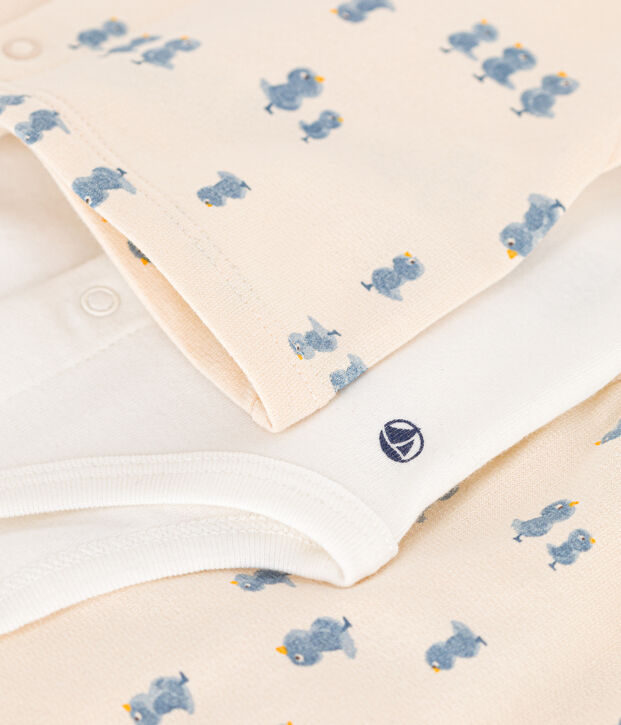 Conjunto de 3 piezas de felpa para beb&eacute; crudo/multicolor