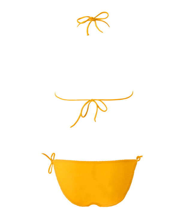 Bikini para mujer liso amarillo