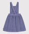 Pichi infantil de terciopelo liso. violeta