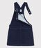 Vestido peto vaquero de niña azul DENIM BLEU FONCE