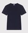 Camiseta ICÓNICA de punto «cocotte» de algodón orgánico para mujer azul SMOKING