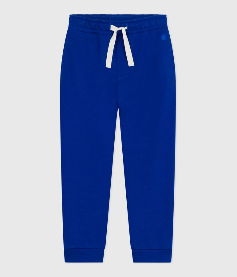 Pantal&oacute;n infantil de jogging liso de algod&oacute;n azul OLYMPIC
