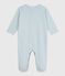 Pijama de algodón milrayas para bebé ADRIATIC/ MARSHMALLOW