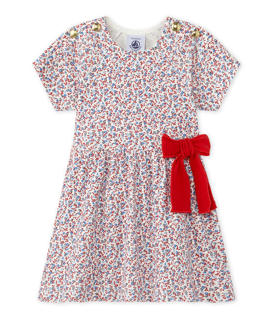 Vestido bebé niña estampado blanco MARSHMALLOW/rojo TERKUIT/ MULTICO
