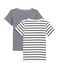 Par de camisetas manga corta para chica variante 1