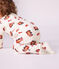 Pijama de t&uacute;bico con abertura trasera y estampado de bombero para beb&eacute; blanco/multicolor