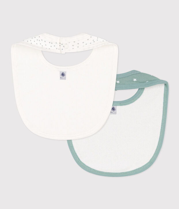 Juego de 2 baberos estampados de algod&oacute;n para beb&eacute; multicolor