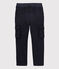 Pantalón de corte normal de gabardina de niño azul SMOKING