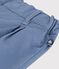 Pantal&oacute;n de sarga lisa para beb&eacute; azul