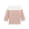Jersey marinero manga larga para mujer blanco MARSHMALLOW/rosa COPPER
