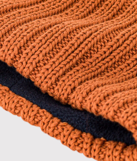 Braga de cuello de punto con forro de tejido polar para bebé, niño o niña marron ECUREUIL