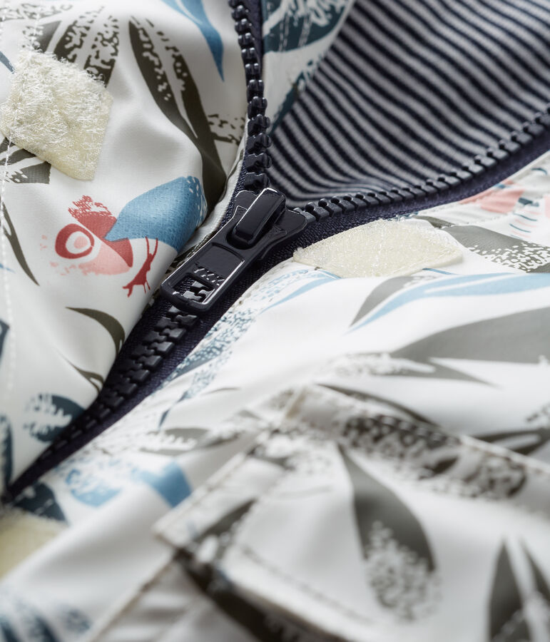 Impermeable beb&eacute; ic&oacute;nico blanco/multicolor