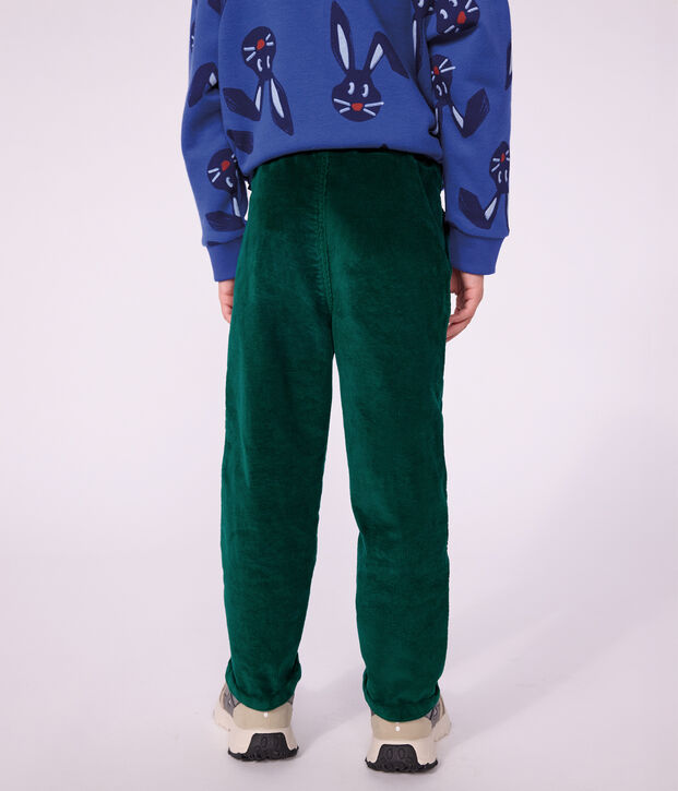Pantal&oacute;n infantil recto de terciopelo TREE