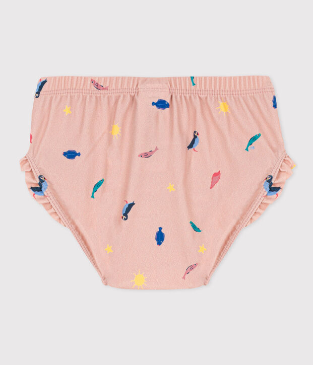 Braguita de ba&ntilde;o de material reciclado para beb&eacute; rosa/multicolor