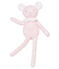 Doudou borreguito en jersey estampado blanco MARSHMALLOW/rosa JOLI