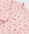 Pijama de felpa cepillada con estampado para bebé rosa JOLI/blanco MULTICO