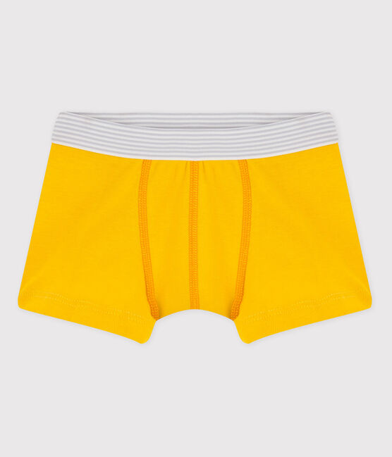 Bóxer de algodón de niño amarillo HONEY
