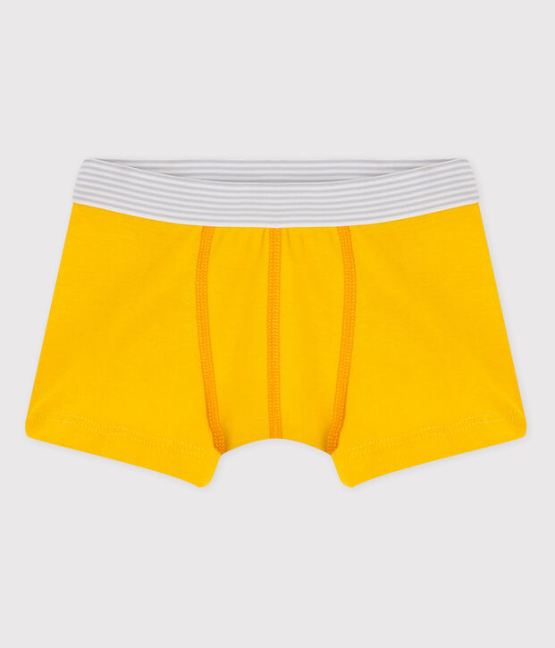 B&oacute;xer de algod&oacute;n de ni&ntilde;o amarillo