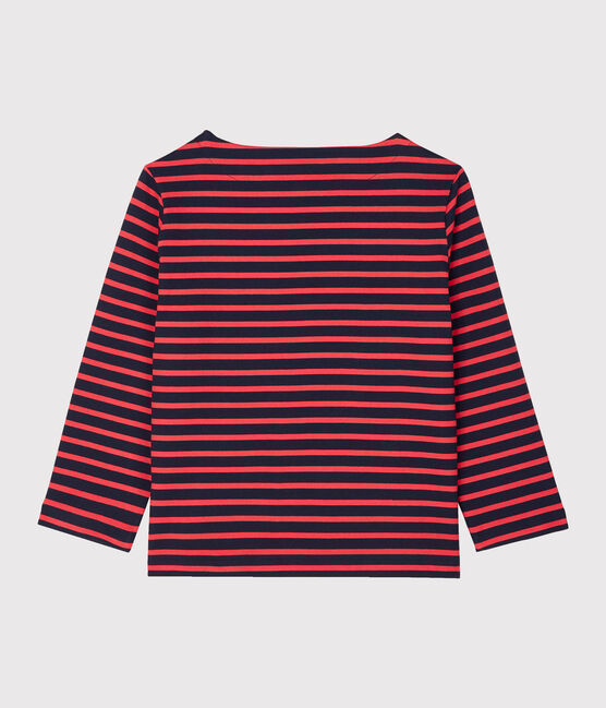 Camiseta marinera de mujer azul SMOKING/rojo SIGNAL