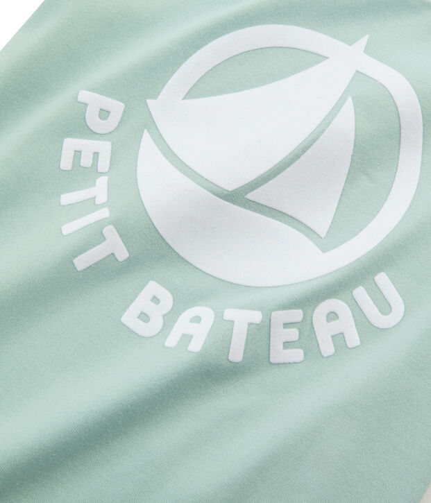 Camiseta infantil con logotipo azul