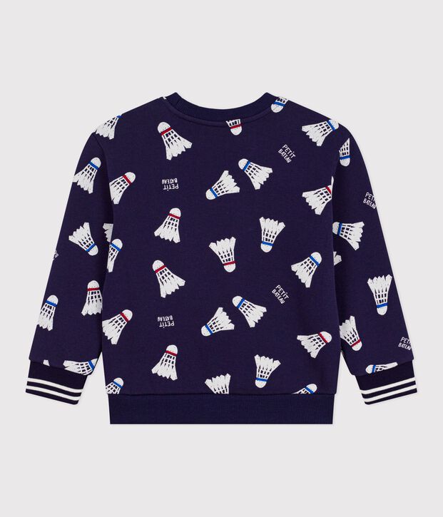 Sudadera infantil de algod&oacute;n con estampado azul/multicolor