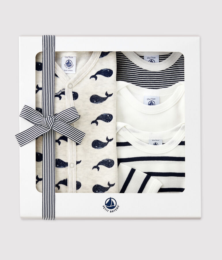 Estuche de regalo de ballenas para beb&eacute; multicolor