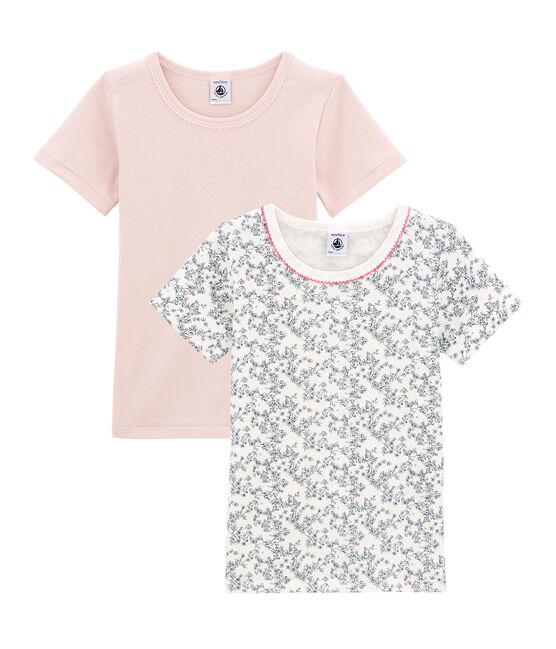 Pack de 2 camisetas de manga corta para niña variante 1