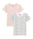 Pack de 2 camisetas de manga corta para niña