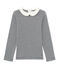 Camiseta de manga larga en milrayas azul SMOKING/beige COQUILLE