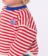 Camiseta de manga larga de algodón a rayas para bebé