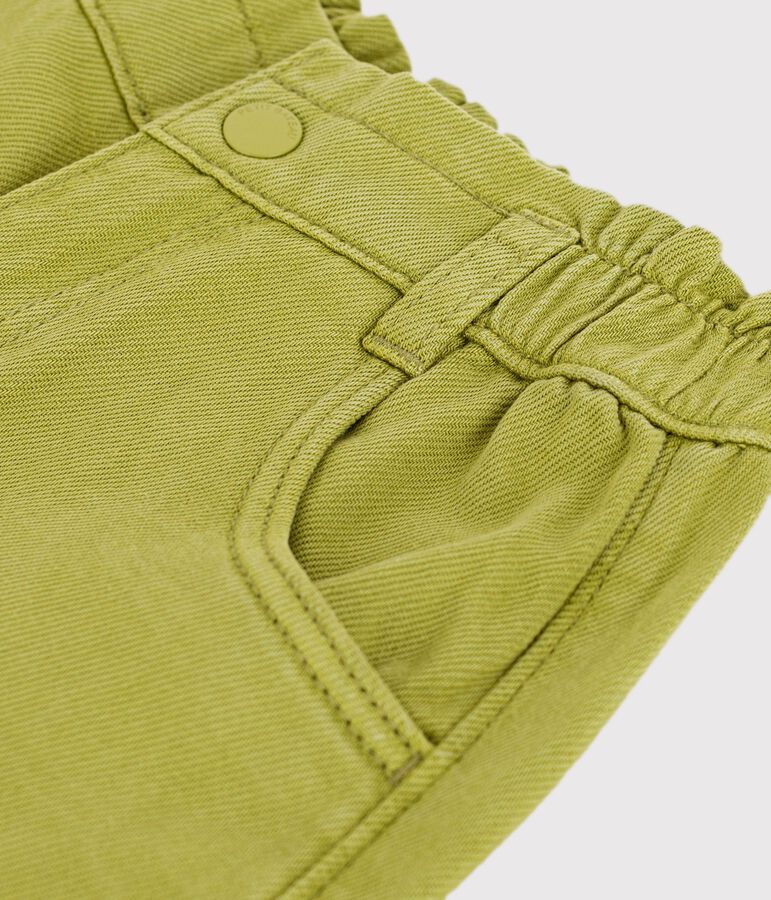 Pantal&oacute;n infantil de algod&oacute;n verde