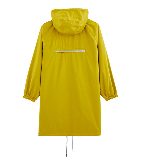 Cortavientos largo reversible para mujer amarillo BAMBOO/verde PINEDE