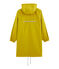 Cortavientos largo reversible para mujer amarillo BAMBOO/verde PINEDE