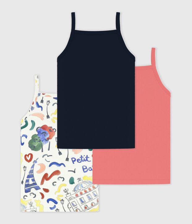 Juego de camisetas de tirantes infantiles de algod&oacute;n con estampado &Oacute;pera multicolor