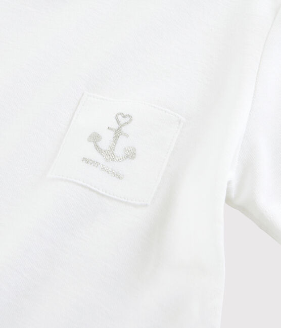 Camiseta serigrafiada para niña blanco ECUME
