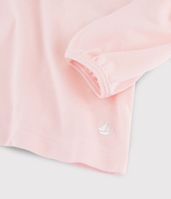 Camiseta con cuello de niña rosa MINOIS
