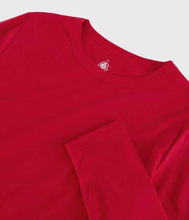 Camiseta de algod&oacute;n Sea Island para mujer rojo
