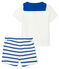 Conjunto de dos piezas para bebé niño blanco MARSHMALLOW/azul SURF