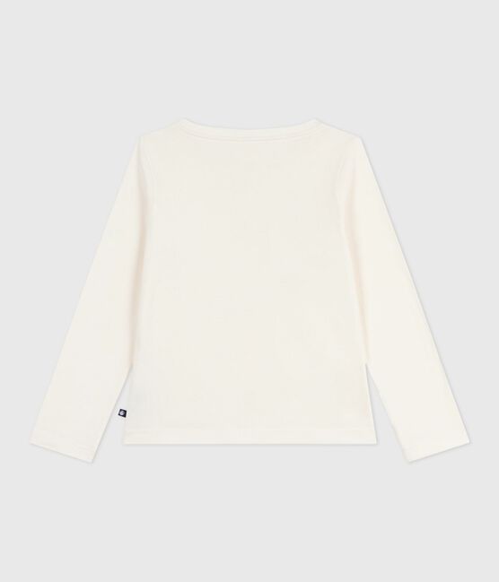 Camiseta infantil de algodón de manga larga con estampado MILK/ MULTICO