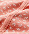 Mono de bebé de algodón orgánico rosa PAPAYE/ MARSHMALLOW