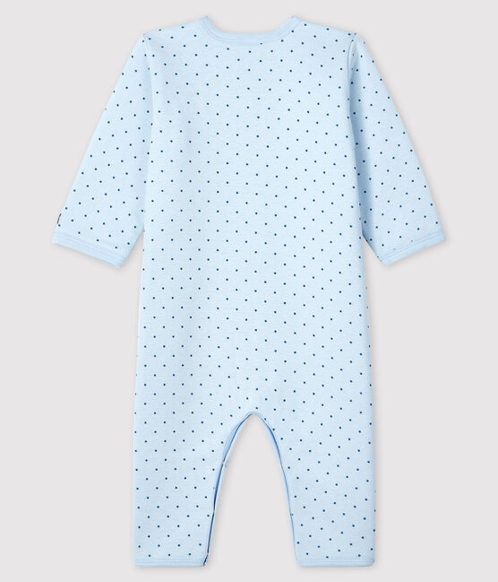 Pelele sin pies de punto enguatado para bebé niño azul FRAICHEUR/ MOZAIK