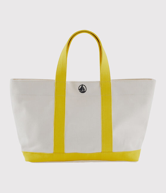 Bolso capazo blanco MARSHMALLOW/amarillo SHINE