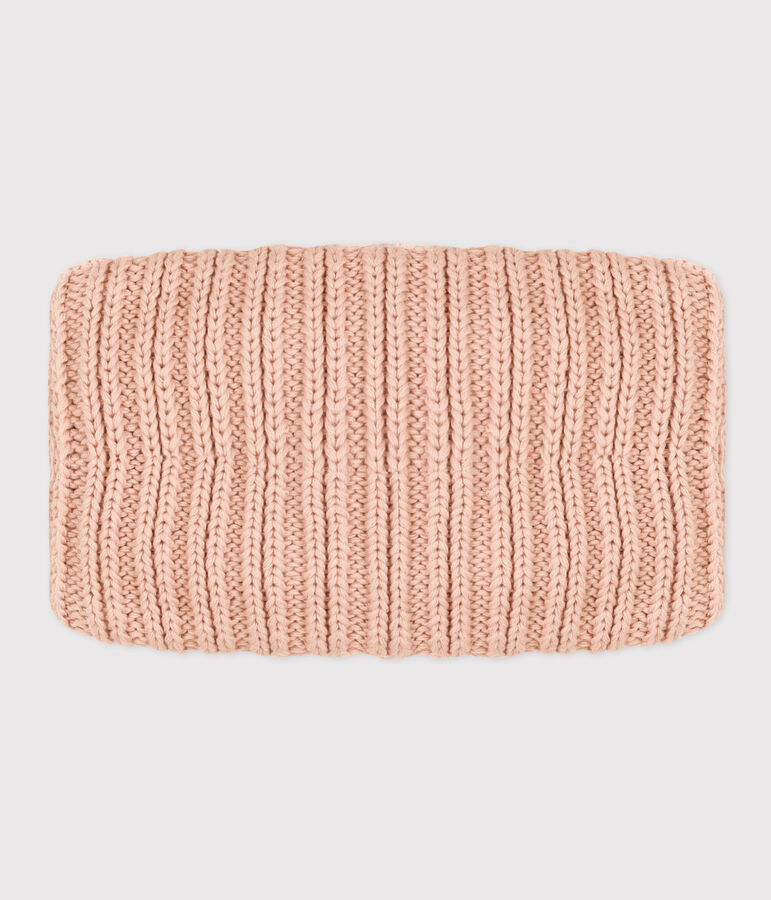 Braga de cuello de punto con forro de tejido polar para beb&eacute;, ni&ntilde;o o ni&ntilde;a rosa