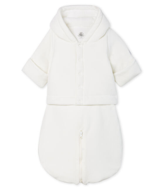Saco de dormir 3 en 1 para bebé de terciopelo blanco MARSHMALLOW